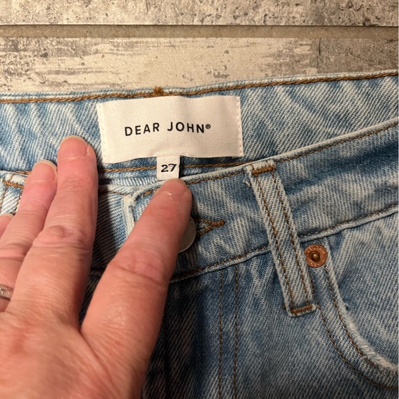 Dear John Distressed Straight Leg Jeans SZ 27 - Picture 2 of 8